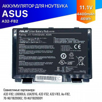 Аккумулятор для Asus K40, F82 (A32-F82) 10,8V 4400mAh