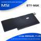 Аккумулятор для ноутбука MSI GF63 (BTY-M6K) 11,4V 52,4Wh