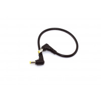 Кабель DC 5.5x2.5 18 AWG папа-папа 0,3 м с угловым штекером