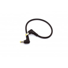 Кабель DC 5.5x2.5 18 AWG папа-папа 0,3 м с угловым штекером