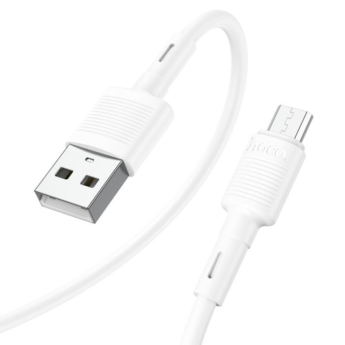 Кабель MicroUSB HOCO X83 Micro Victory charging data cable white