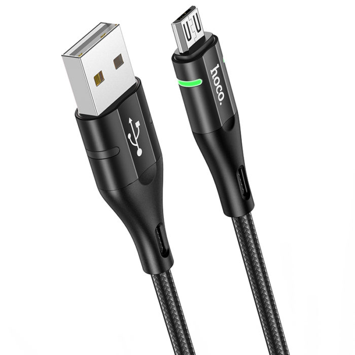 Кабель MicroUSB HOCO U93 Shadow charging data cable for Micro black