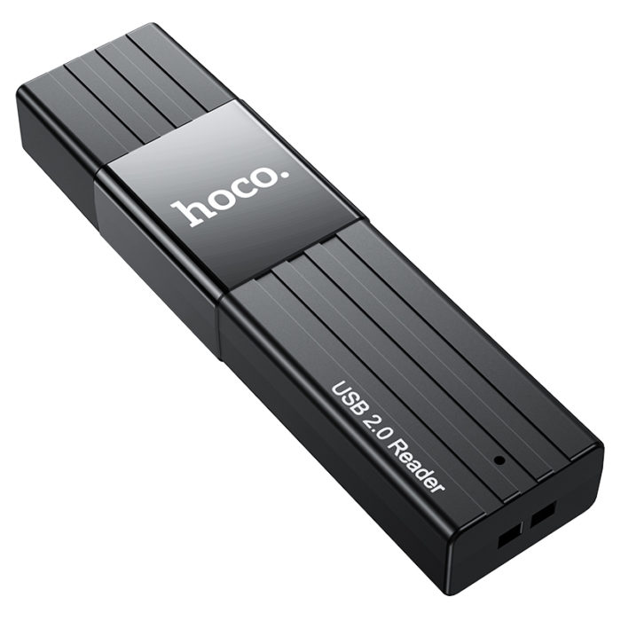 USB HUB Hoco HB20 Mindful 2-in-1card reader(USB3.0) black