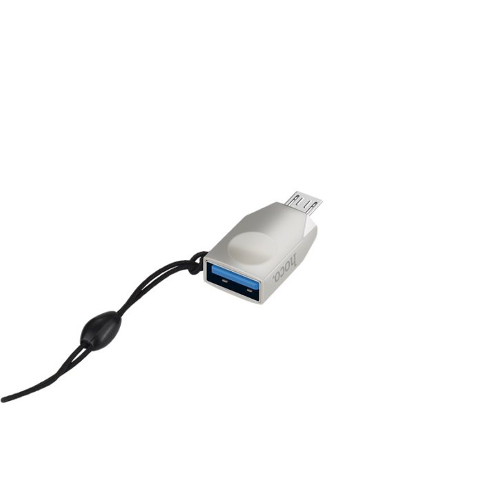 Кабель MicroUSB HOCO OTG UA10 Micro-USB OTG adapter pearl nickel