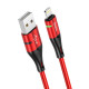 Кабель HOCO U93 Shadow charging data cable for iP red