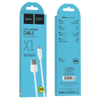 Кабель MicroUSB HOCO X1 Rapid micro 2m white