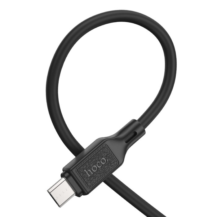 Кабель MicroUSB HOCO X90 Cool silicone charging data cable for Micro black