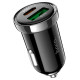 АЗУ HOCO Z44 Leading PD20W+QC3.0 car charger black