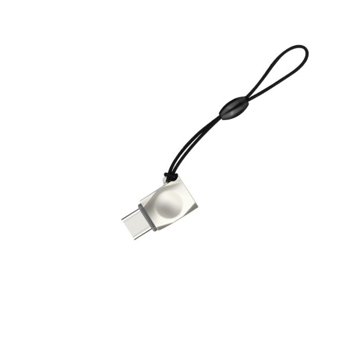 Кабель HOCO OTG UA8 Type-C adapter (Micro USB to Type-C)Pearl nickel