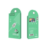 Кабель MicroUSB Type-C HOCO OTG UA8 Type-C adapter (Micro USB to Type-C)Pearl nickel