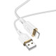 Кабель HOCO X95 Goldentop charging data cable iP white
