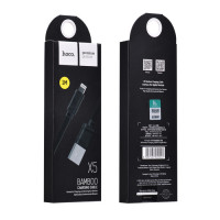 Кабель HOCO X5 Bamboo iP charging Cable black