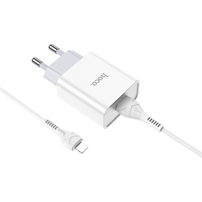 СЗУ HOCO C81A Asombroso single port charger set 2.1A (iP)(EU) white
