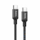 Кабель Type-C HOCO X14 Double speed 60W charging data  to Type-C(L=1M) Black