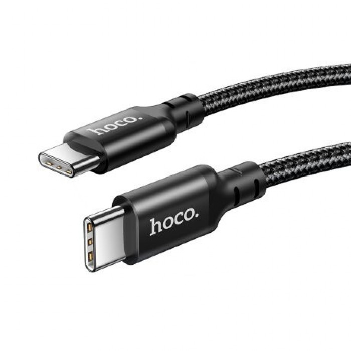 Кабель Type-C HOCO X14 Double speed 60W charging data  to Type-C(L=1M) Black