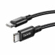 Кабель Type-C HOCO X14 Double speed 60W charging data  to Type-C(L=1M) Black