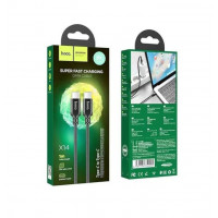 Кабель Type-C HOCO X14 Double speed 60W charging data  to Type-C(L=1M) Black