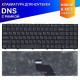 Клавиатура для ноутбука DNS 0123259, 0123308, 0123974, A15HE, A15HC, A17HC, черная с рамкой