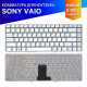 Клавиатура для ноутбука Sony Vaio VPC-EA белая без рамки