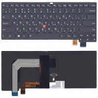 Клавиатура для Lenovo ThinkPad T470s черная с подсветкой