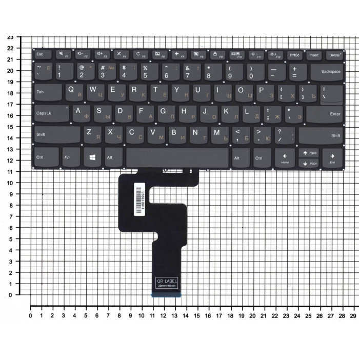 Клавиатура для Lenovo IdeaPad 3 14ADA05 серая