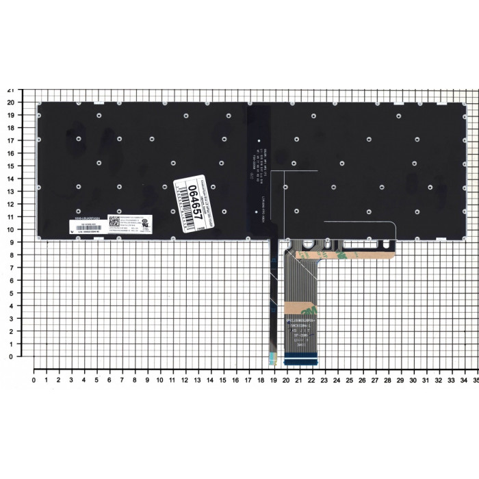 Клавиатура для ноутбука Lenovo IdeaPad 320-15IKB серая с подсветкой