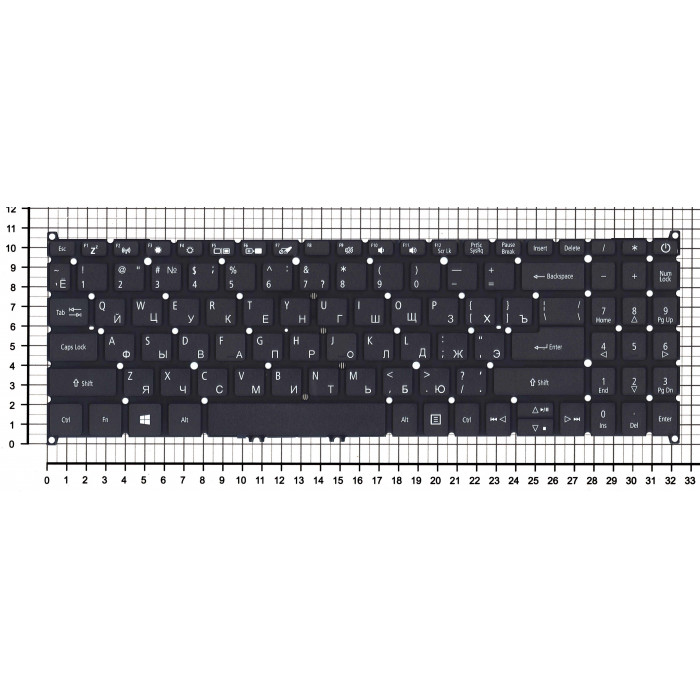 Клавиатура для Acer Aspire 3 A315-55 черная