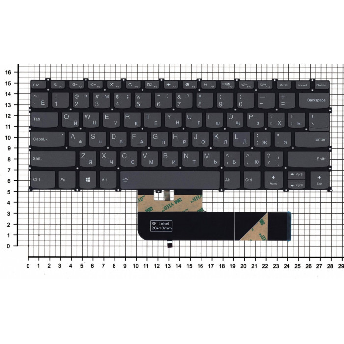 Клавиатура для Lenovo Flex 5-14 черная