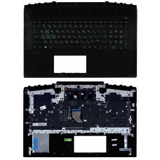 Клавиатура для HP Pavilion Gaming 17-CD зелёная подсветка