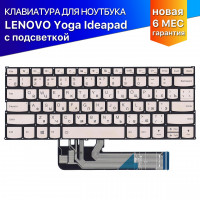 Клавиатура для Lenovo IdeaPad 530s-15 серебристая с подсветкой