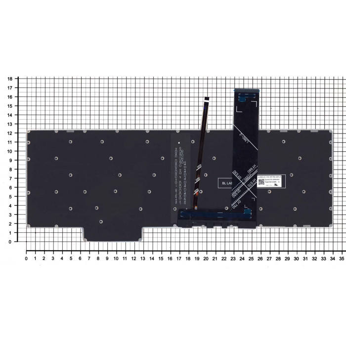 Клавиатура для ноутбука Lenovo IdeaPad Gaming 3-15ARH05 черная белая подсветка