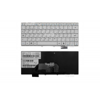 Клавиатура для Lenovo IdeaPad S9, S9e, S10, S10e Series. Плоский Enter. Белая, без рамки. PN: 25-008151.