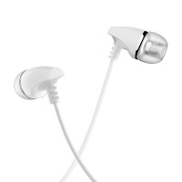 Наушники Borofone BM25 + микрофон (белые)