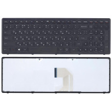 Клавиатура для Lenovo IdeaPad Z500 черная c черной рамкой