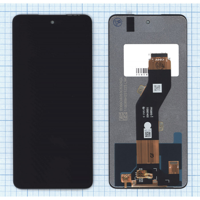 Дисплей для Infinix Smart 8 (X6525) в сборе с тачскрином черный