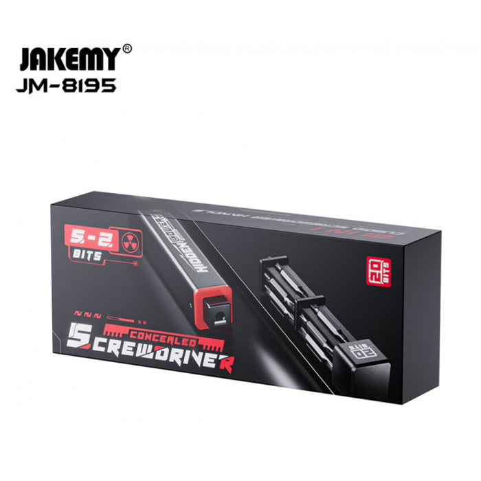 Компактная отвёртка со сменными насадками Jakemy JM-8195 20 в 1