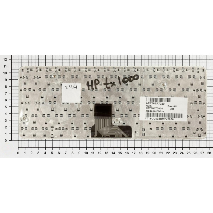 Клавиатура для HP Pavilion TX1000 TX2000 TX2100 TX2500 черная металлик