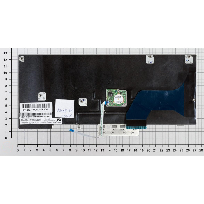 Клавиатура для HP EliteBook 2740P серебристая