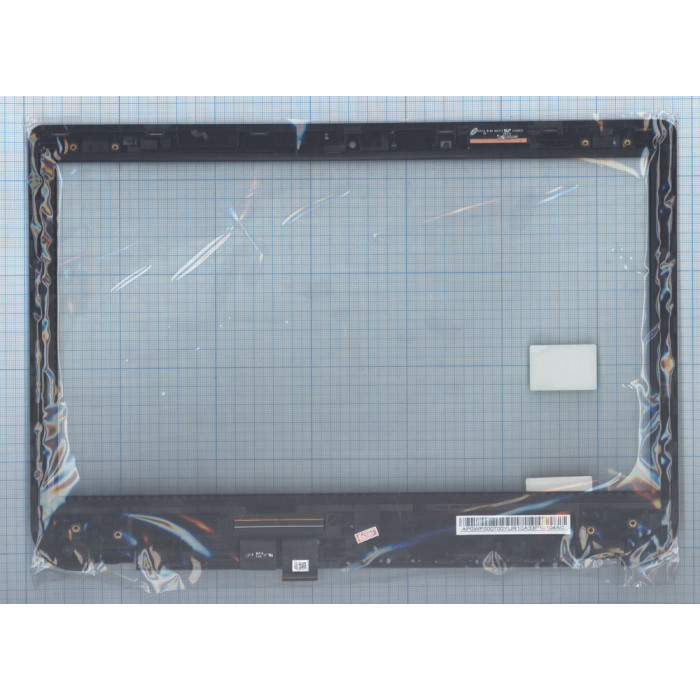 Сенсорное стекло (тачскрин) для Toshiba Satellite U40T S40T черный с рамкой