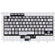 Клавиатура для ноутбука Asus ROG Zephyrus G14 GA401 серебристая c подсветкой маленький энтер