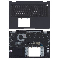 Клавиатура для ноутбука Dell Latitude 3510 черная с подсветкой топ-панель