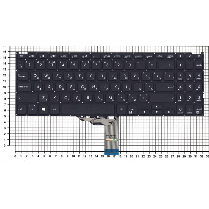 Клавиатура для Asus Pro P3540 черная