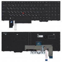 Клавиатура для ноутбука Lenovo Thinkpad T15p P15v черная