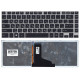 Клавиатура для Toshiba M40T черная с серой рамкой и подсветкой