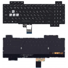Клавиатура для Asus ROG GL504 черная c белой подсветкой