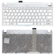 Клавиатура для Asus Eee PC 1015 белая с рамкой