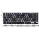 Клавиатура для Toshiba M40T черная с серой рамкой и подсветкой