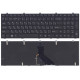 Клавиатура для DNS Clevo W350 w370 черная c рамкой (плоский ENTER) подсветка