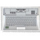 Клавиатура для Sony Vaio SVD13 серебристая с подсветкой топ-панель