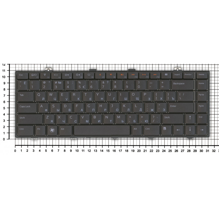 Клавиатура для Dell Studio 1450 L501 черная с подсветкой